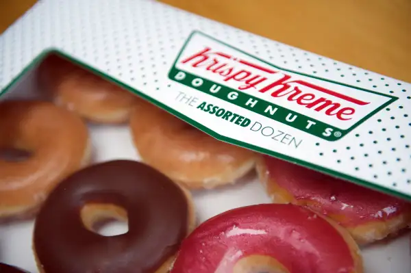 box of Krispy Kreme donuts