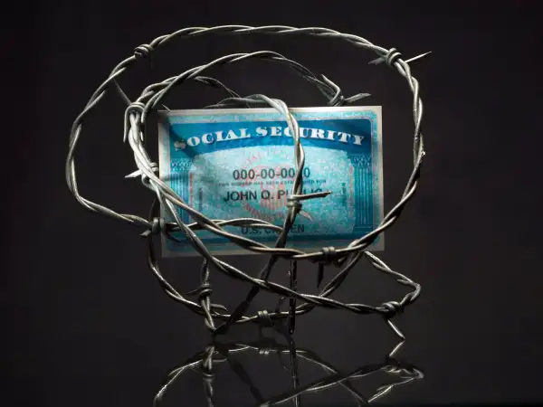 barbed wire around SS card