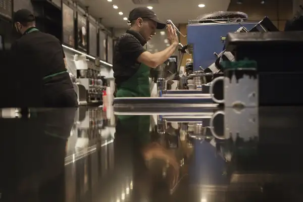 Inside A Starbucks Corp. Location Ahead Of Earnings Figures