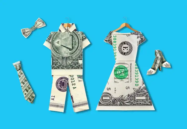 origami clothing made from money