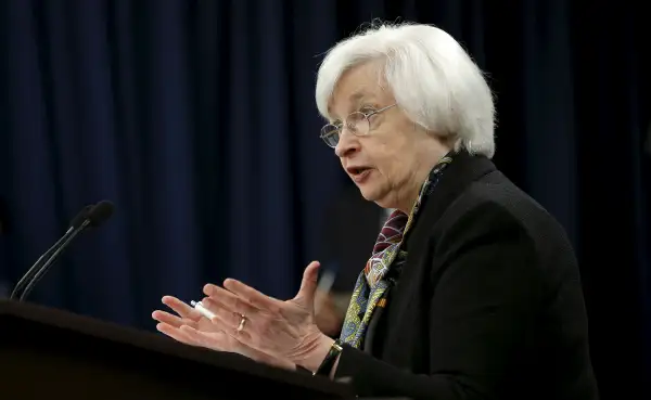 U.S. Federal Reserve Chair Janet Yellen holds a press conference following the two-day Federal Open Market Committee (FOMC) policy meeting in Washington March 16, 2016.