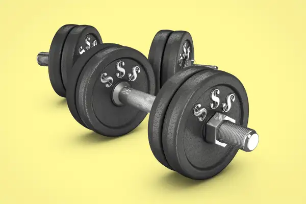 barbells with $$$ signs