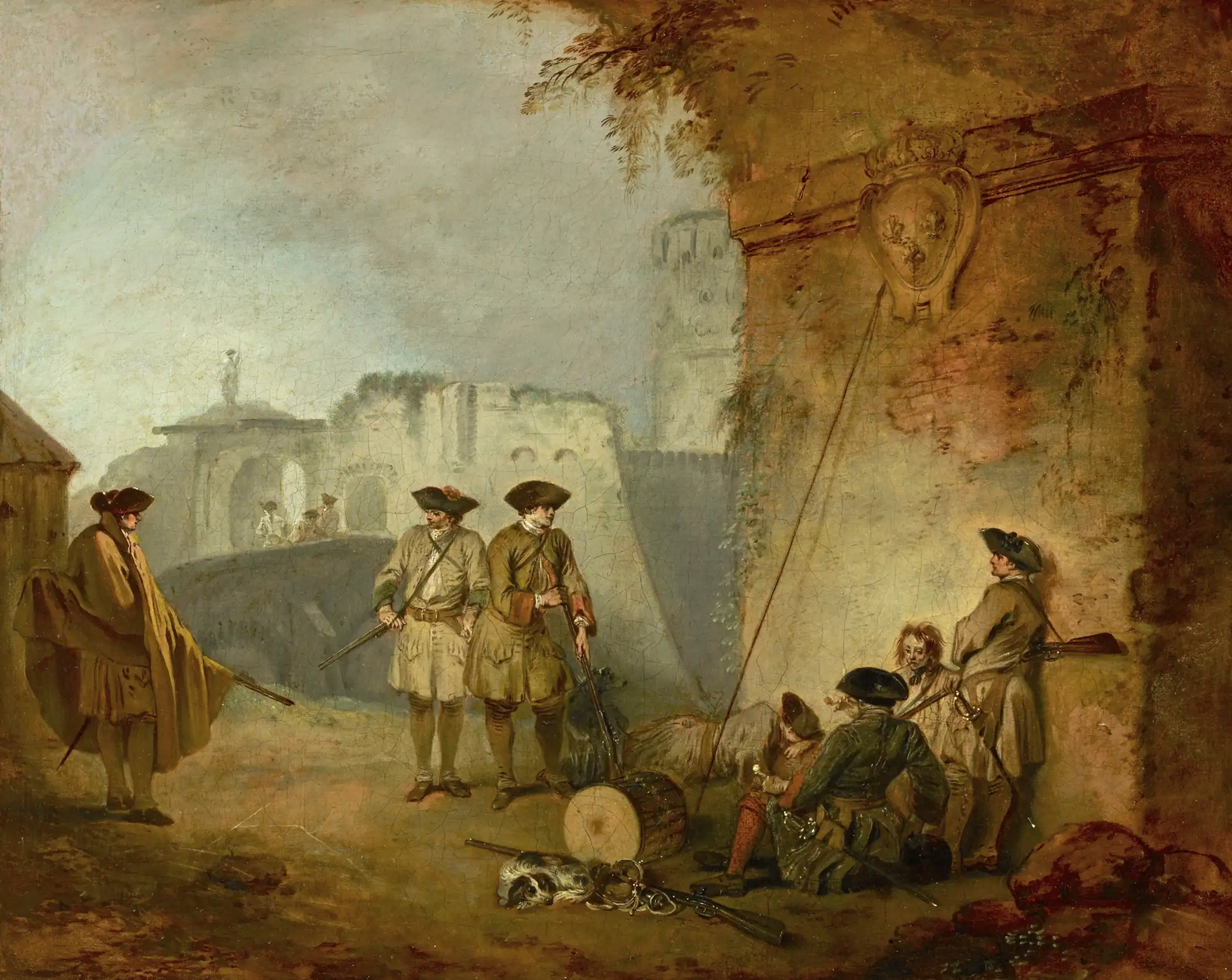 “The Portal of Calenciennes” by Jean-Antoine Watteau from the upcoming exhibition, “Watteau’s Soldiers: Scenes of Military Life in Eighteenth Century–France,” at The Frick Collection