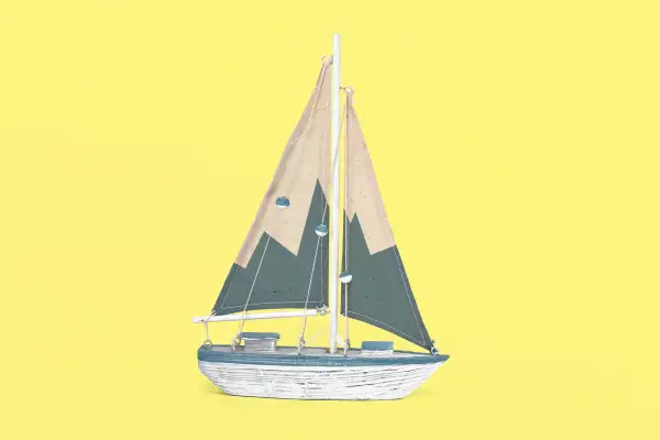 sailboat with fever line on sail