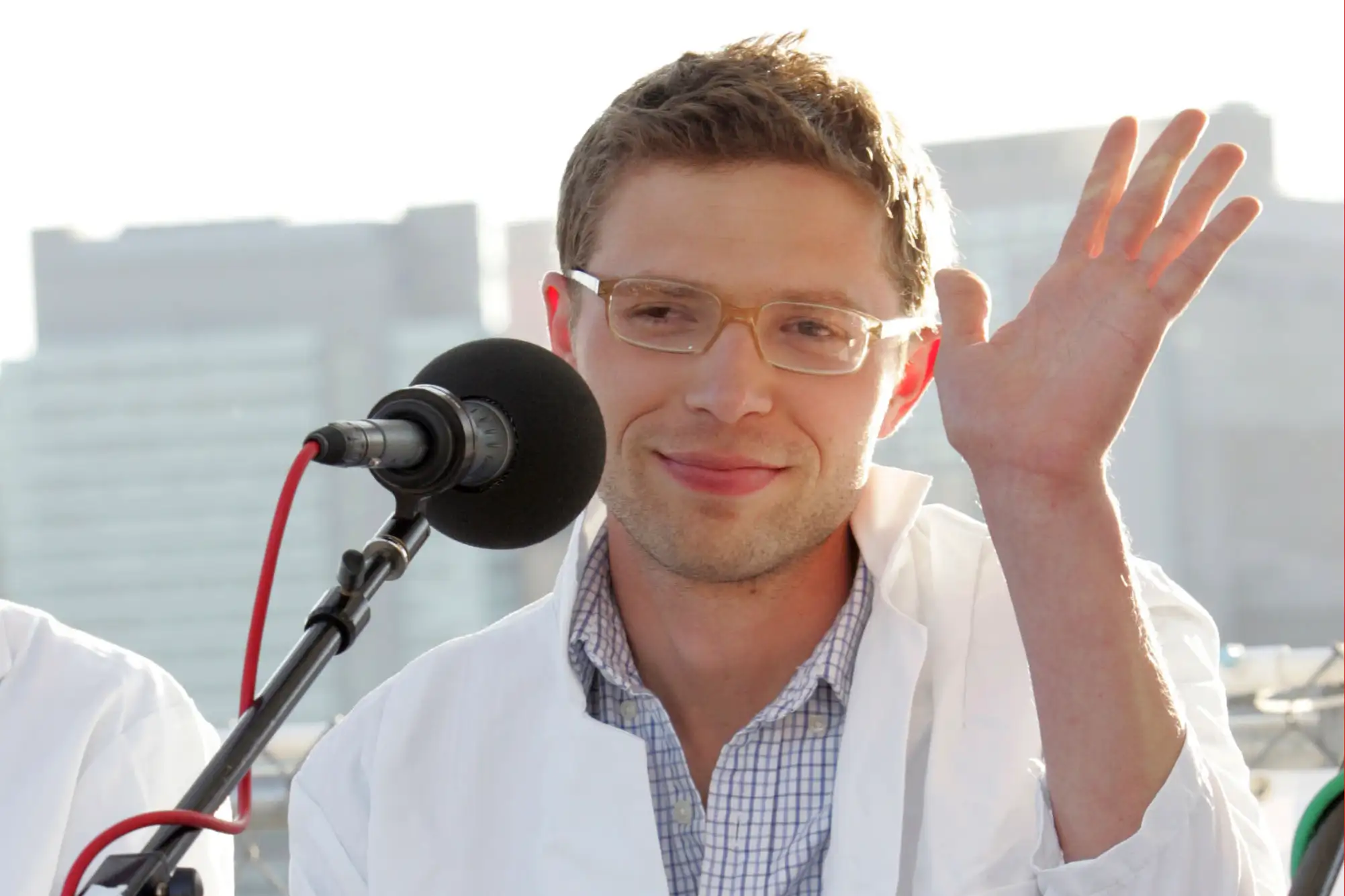 Science writer and contributer to Radio Lab, Jonah Lehrer attends the  You and Your Irrational Brain  panel discussion at Water Taxi Beach in Long Island City in conjunction with the World Science Festival on May 29, 2008 in New York City.