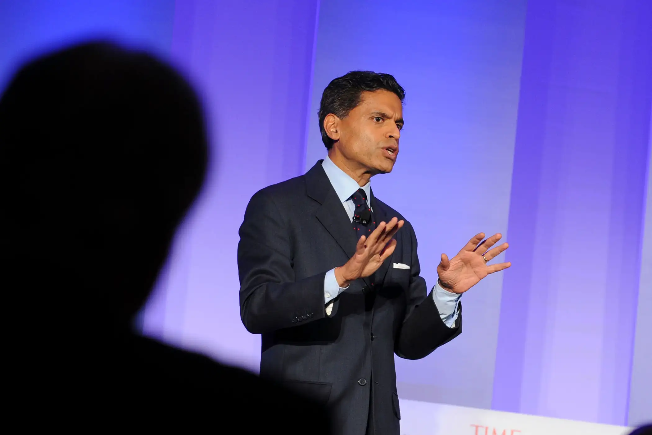 Fareed Zakaria speaks at the TIME Summit On Higher Education Day 1 at Time Warner Center on September 19, 2013 in New York City.