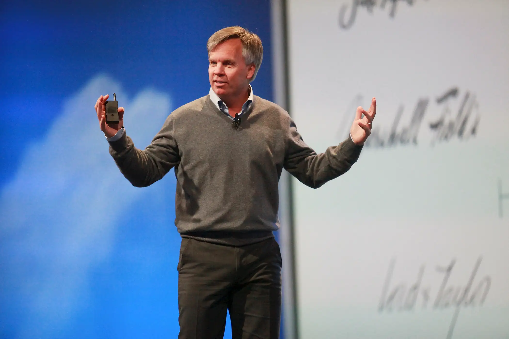 jcpenney CEO Ron Johnson announces the new jcpenney strategy at the jcpenney launch event at Pier 57 on January 25, 2012 in New York City.