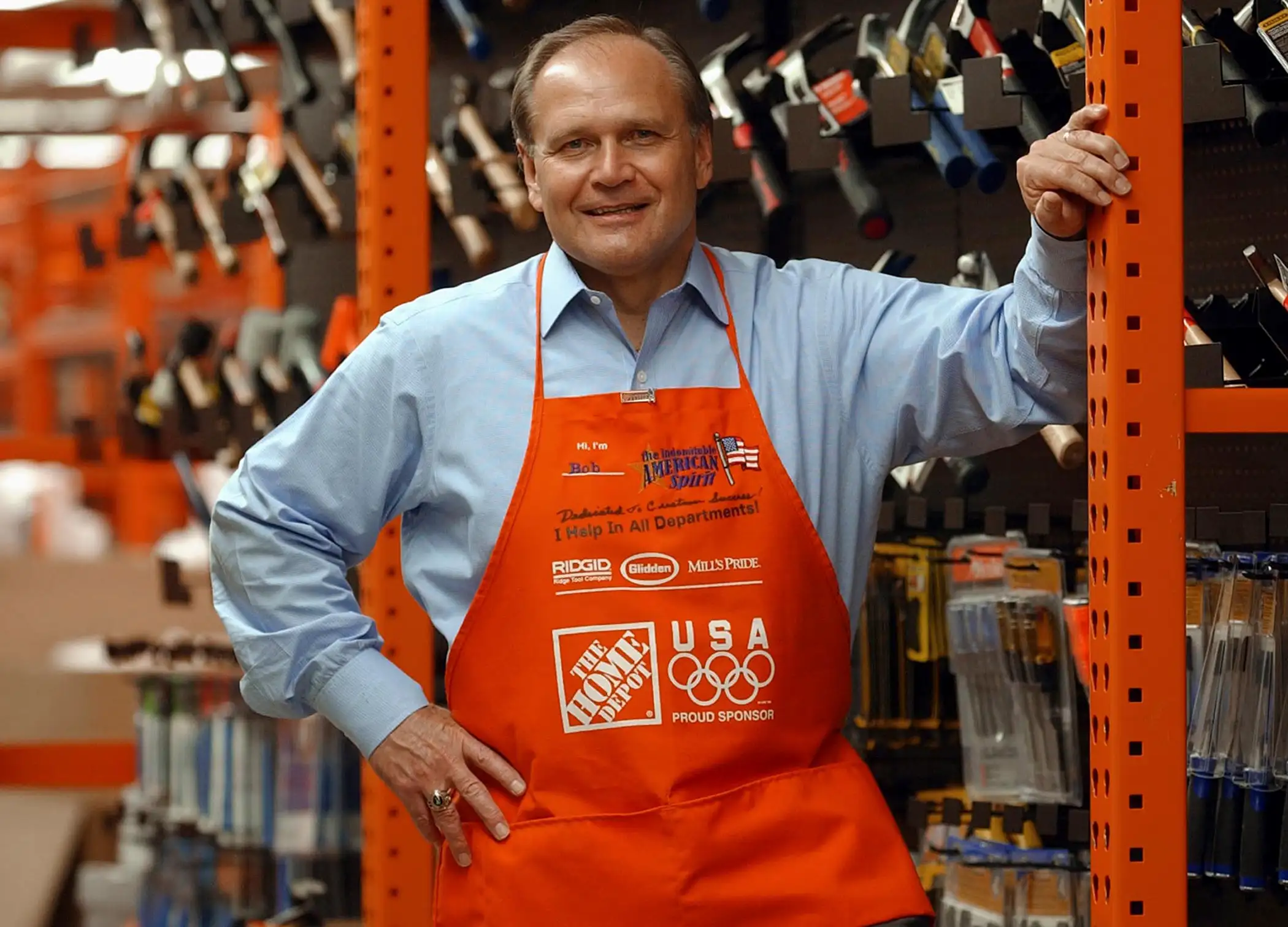 Robert L. Nardelli, chairman, president and CEO of The Home Depot stands at the company's training facility April 21, 2003 in Atlanta, Georgia.