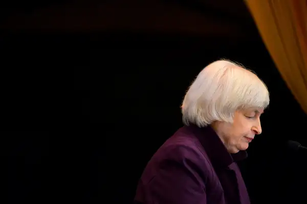 Federal Reserve Chair Janet Yellen speaking in Philadelphia on June 6, 2016.