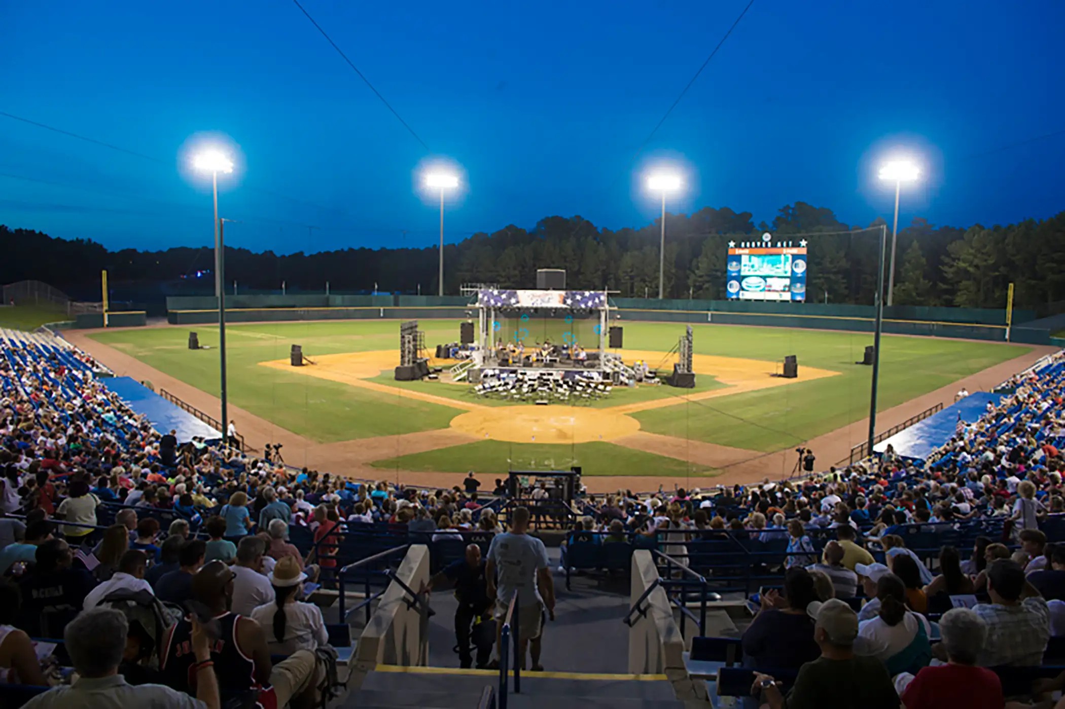 Hoover, Alabama. The Hoover Metropolitan Stadium, which hosts the Southeastern Conference baseball tournament, was the one-time stomping ground to Michael Jordan, who briefly played for the Birmingham Barons.