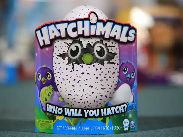 Top selling Christmas toys predicted. Hatchimals on display