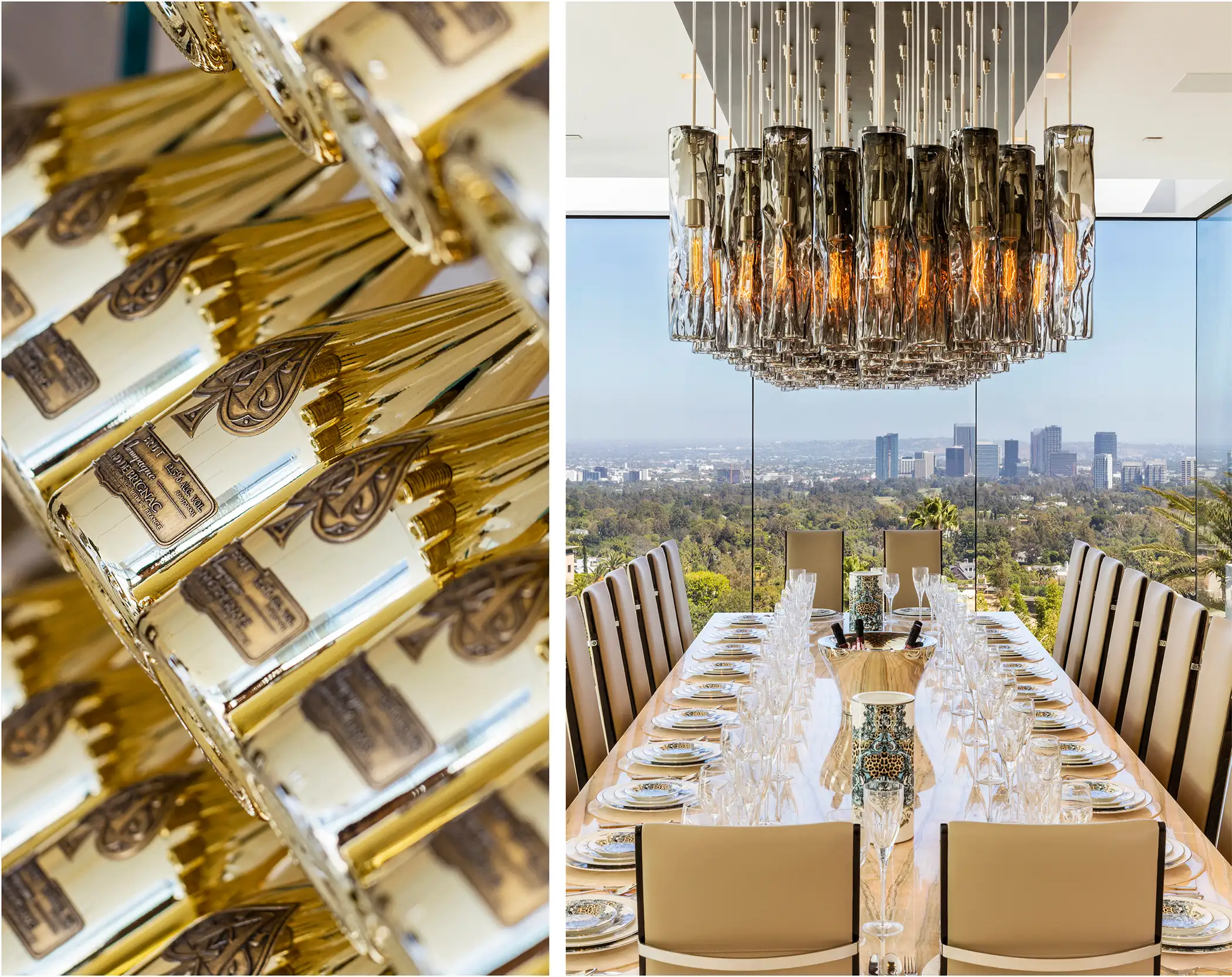 $250 Million Bel Air Home Champagne Collection and Formal Dining Room