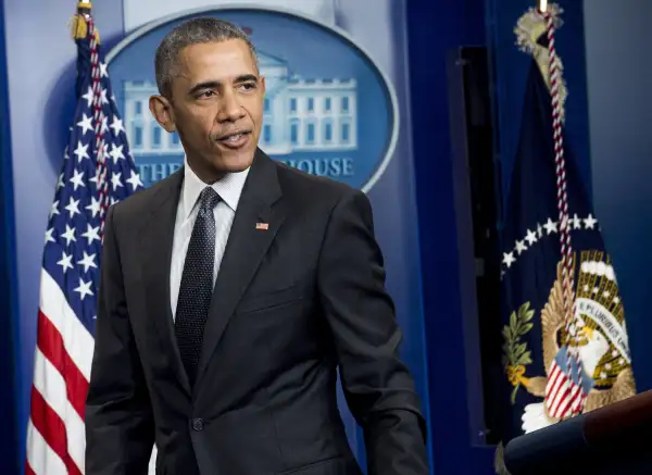 Obama speaks in White House press room