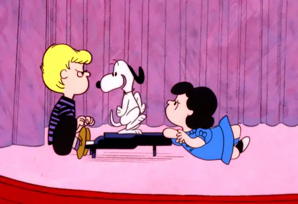 A scene from  A Charlie Brown Christmas