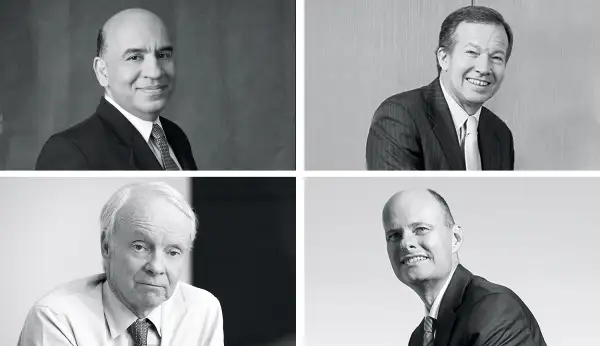 From top left: Sudhir Nanda, T. Rowe Price QM U.S. Small-Cap Growth Equity and Charles Pohl, Dodge &amp; Cox Stock and William Browne Tweedy, Browne Global Value and Todd Ahlsten, Parnassus Core Equity.