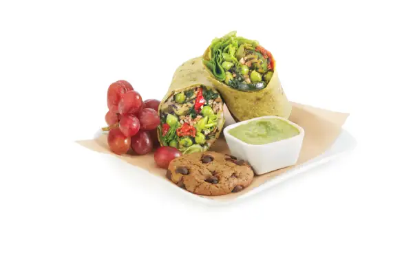 A veggie wrap that Delta will offer on some routes.
