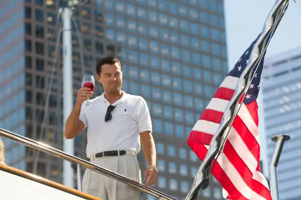 Leonardo DiCaprio plays Jordan Belfort in THE WOLF OF WALL STREET.