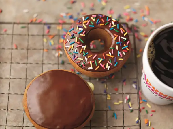 Dunkin' Donuts coffe and donuts