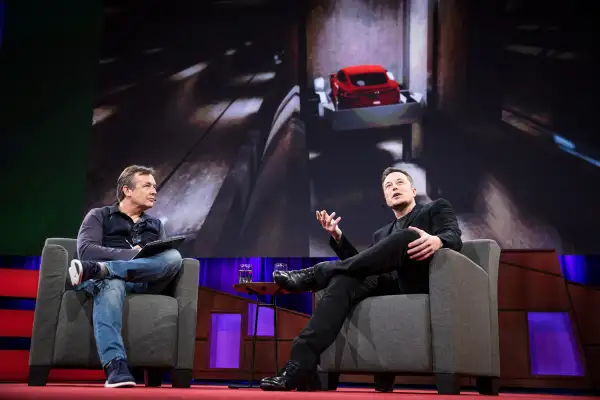 Chris Anderson interviews Elon Musk at TED2017 - The Future You, April 24-28, 2017, Vancouver, BC, Canada.