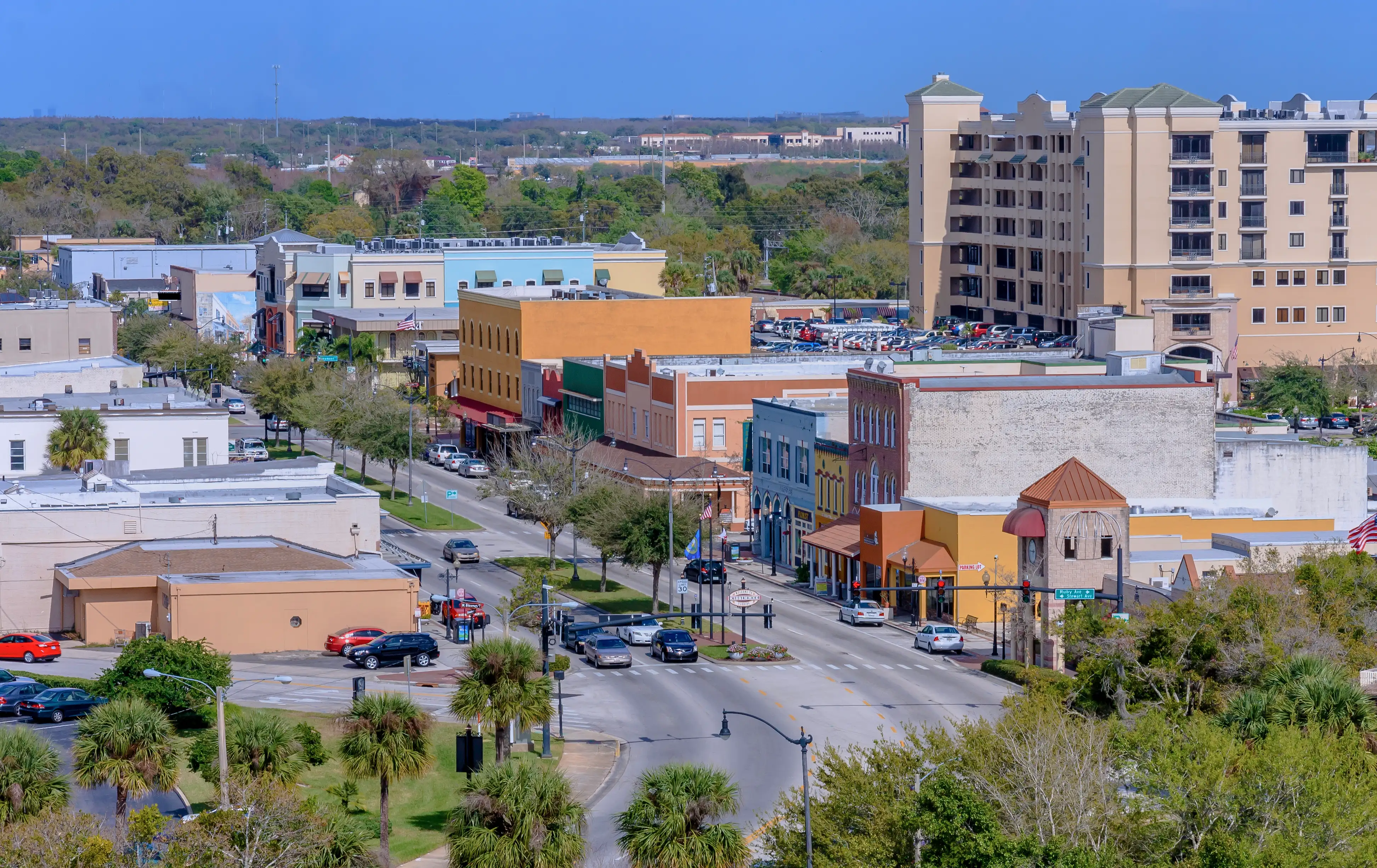 Aerial View of Kissimmee's Historic Downtown