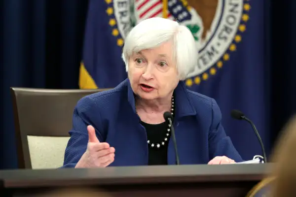 Federal Reserve Chair Janet Yellen speaks during a news conference after a two day Federal Open Market Committee (FOMC) meeting in Washington, March 15, 2017.