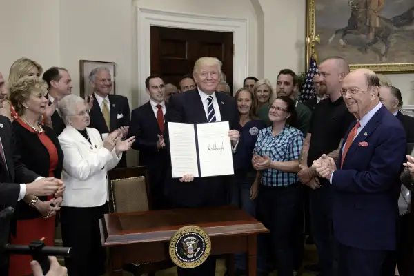 President Trump Delivers Remarks At Apprenticeship Initiative And Signs Executive Order