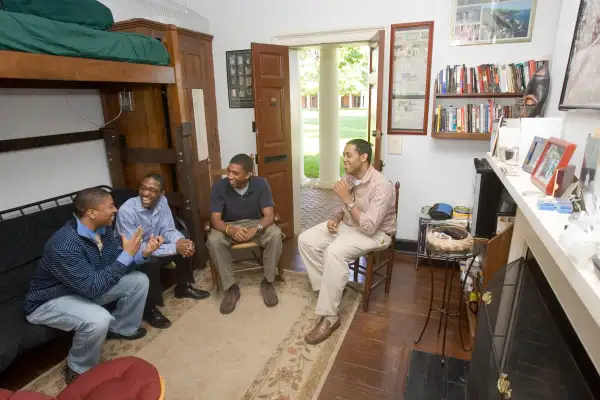 Students in the Jade Lawn Room, University of Virginia