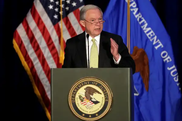 Attorney General Jeff Sessions delivers remarks at a summit on crime reduction