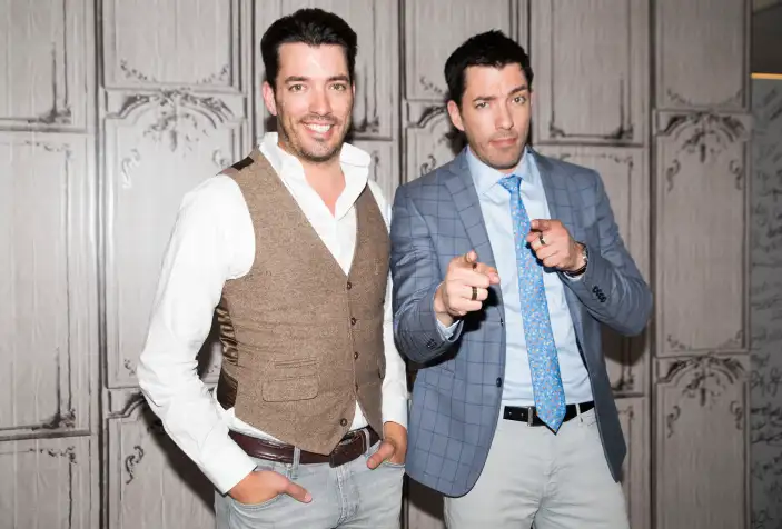 The Property Brothers Jonathan Scott and Drew Scott attend AOL Build Series at AOL on April 4, 2016 in New York City.