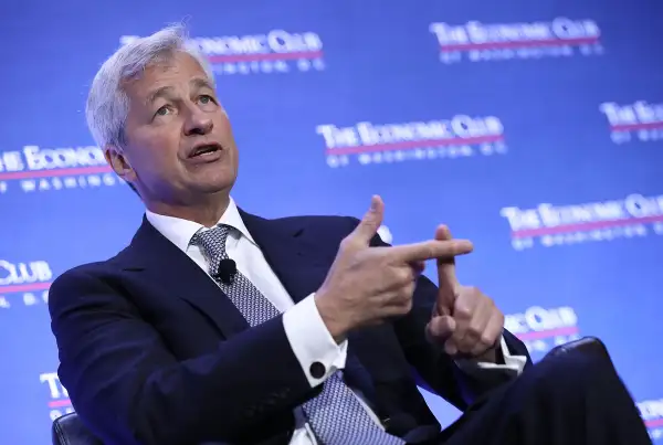 Jamie Dimon, Chairman and CEO of JPMorgan Chase & Co., speaks at the Economic Club of Washington September 12, 2016 in Washington, DC.
