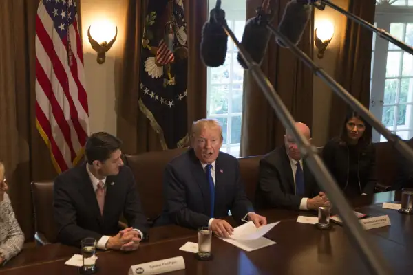 House Republicans meet with Donald Trump on proposed tax plan, Washington DC, USA - 02 Nov 2017