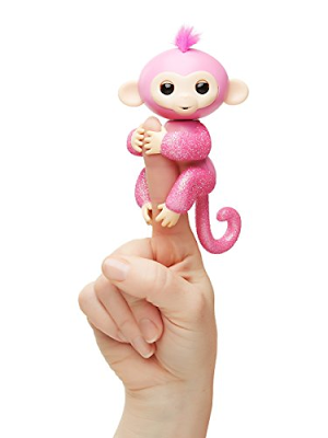 Rose, one of the new Fingerlings glitter monkeys on sale at Amazon.