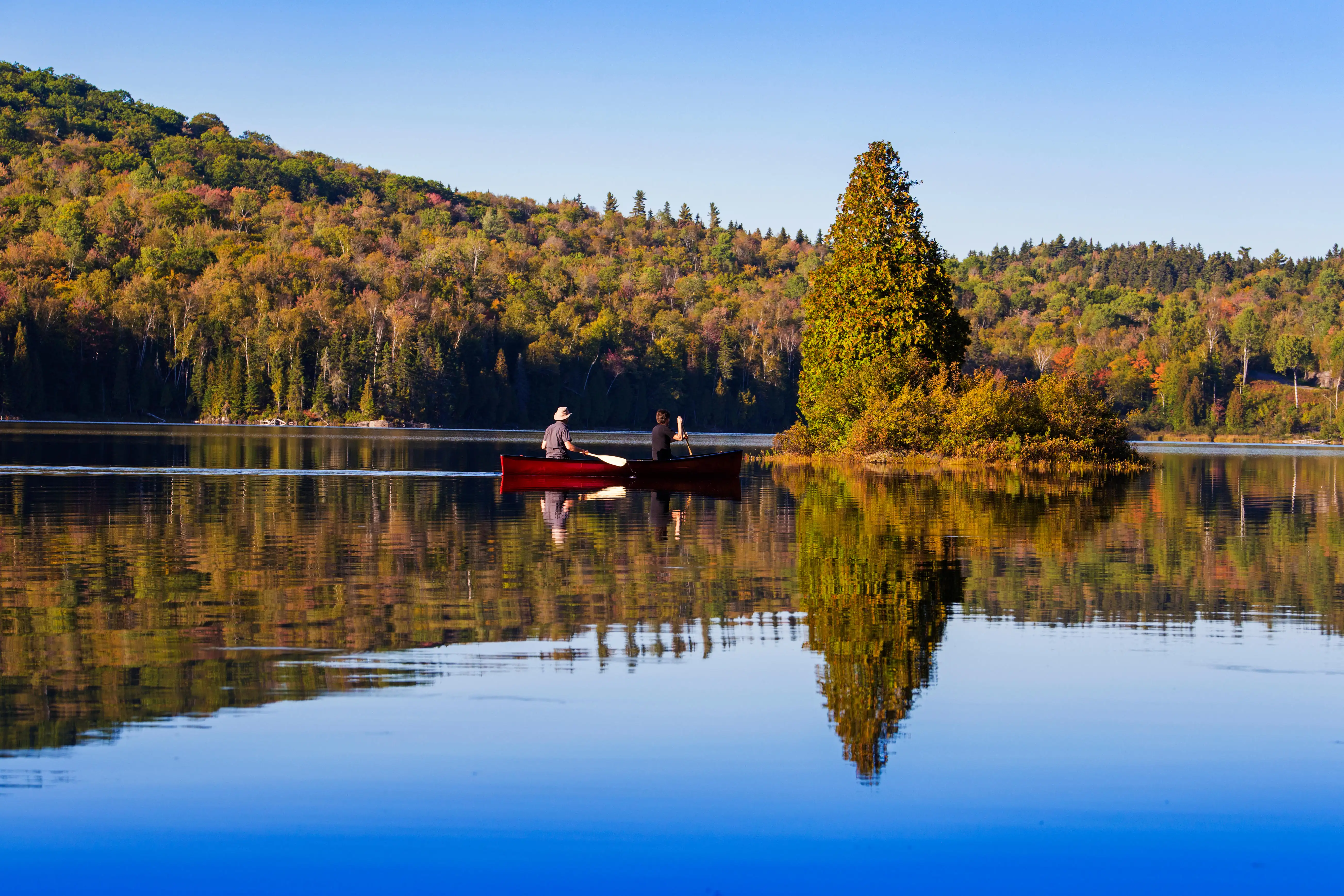 Early fall in La Mauricie National Park, Quebec, Canada