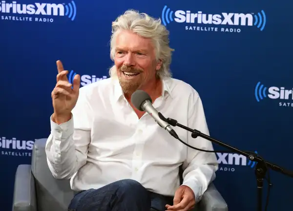 Sir Richard Branson Participates In A SiriusXM  Town Hall  Event Hosted By Dan Rather