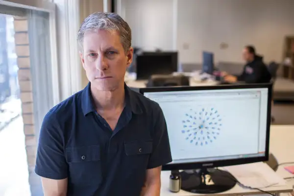 Chris Larsen, chief executive of Ripple Labs, that makes a math-based currency, at company headquarters in San Francisco.