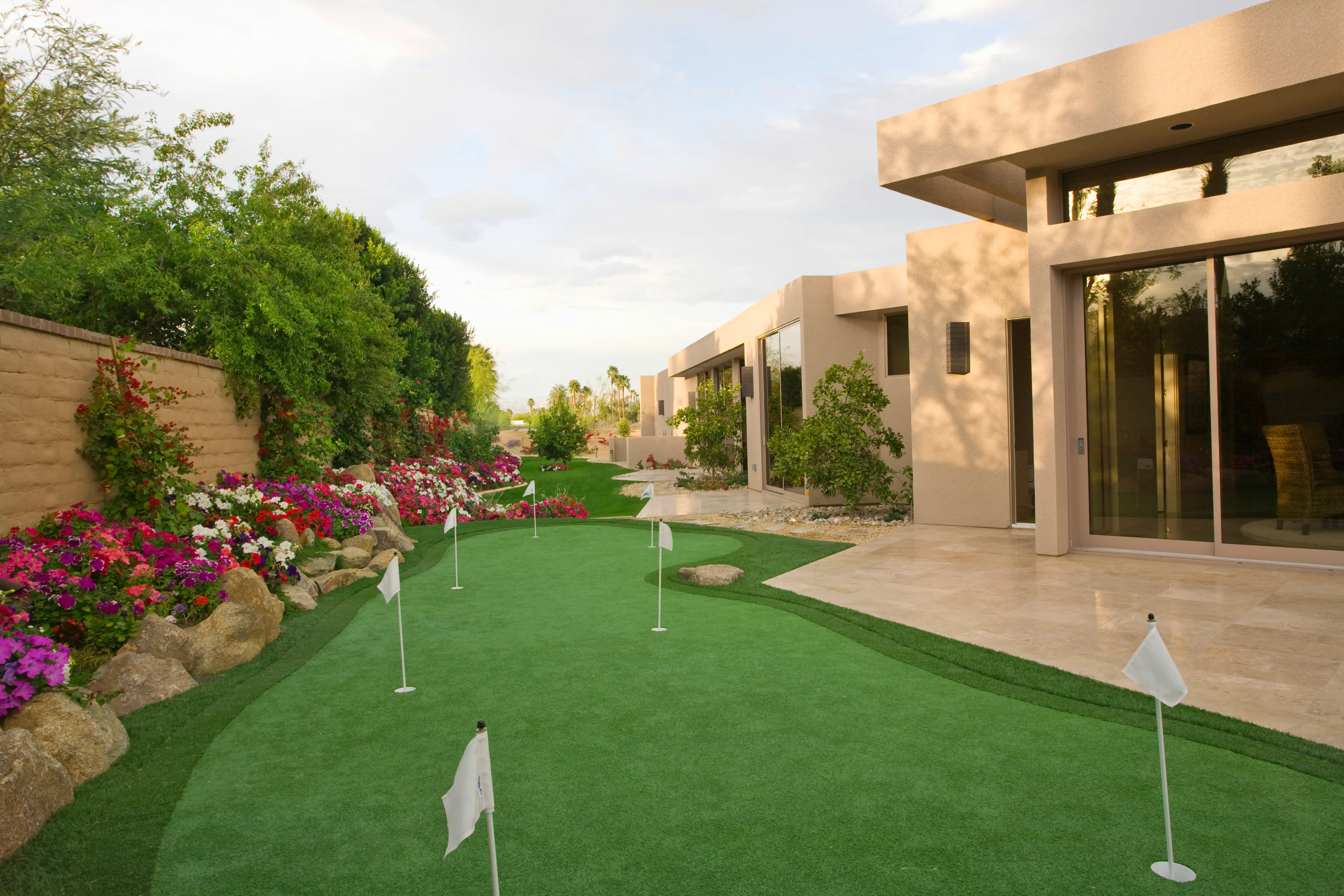 Mini Golf Course In House Garden