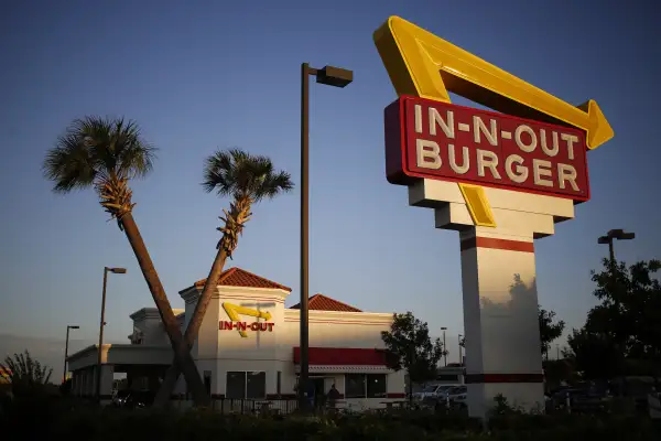 An In-N-Out Burger Restaurant Location As Vegetarians Petition For More Option