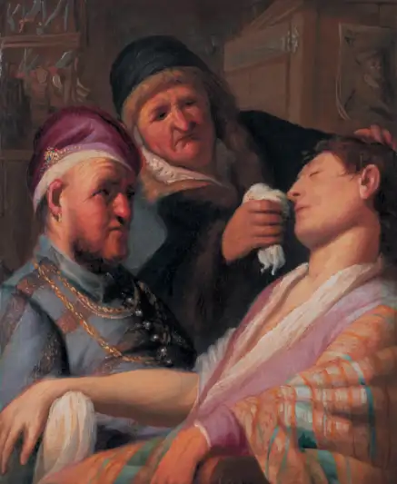 A lost Rembrandt painting found in New Jersey Rembrandt's The Unconscious Patient (An Allegory of the Sense of Smell), was missing for centuries until it turned up in a New Jersey basement and was sold at auction.