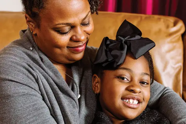 Nancy Newkirk and her daughter Nevaeh in their Greenville, N.C., home