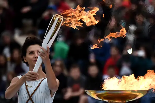 2018 Olympic torch is lit at ceremony in Greece