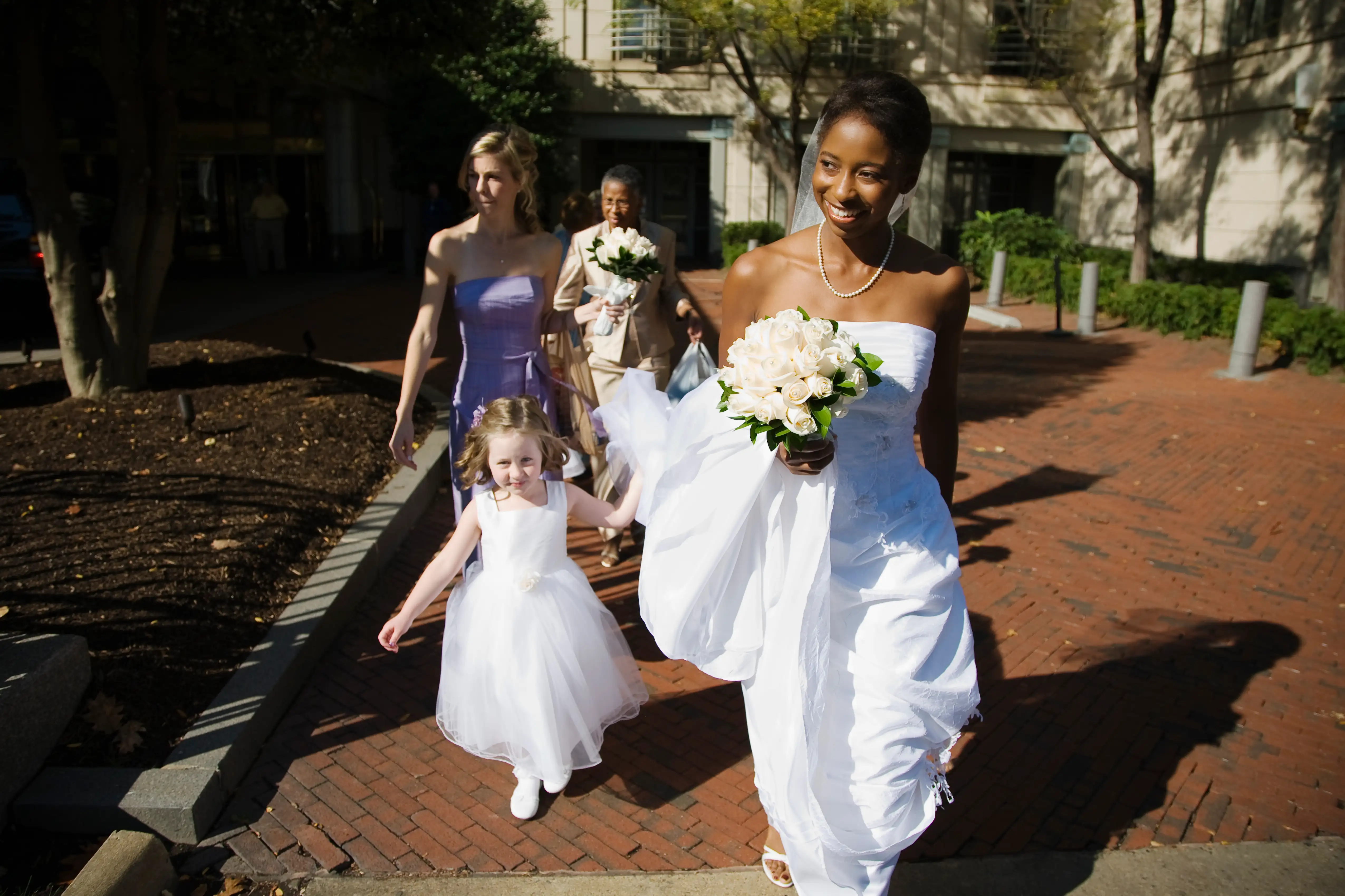 Bride and wedding party