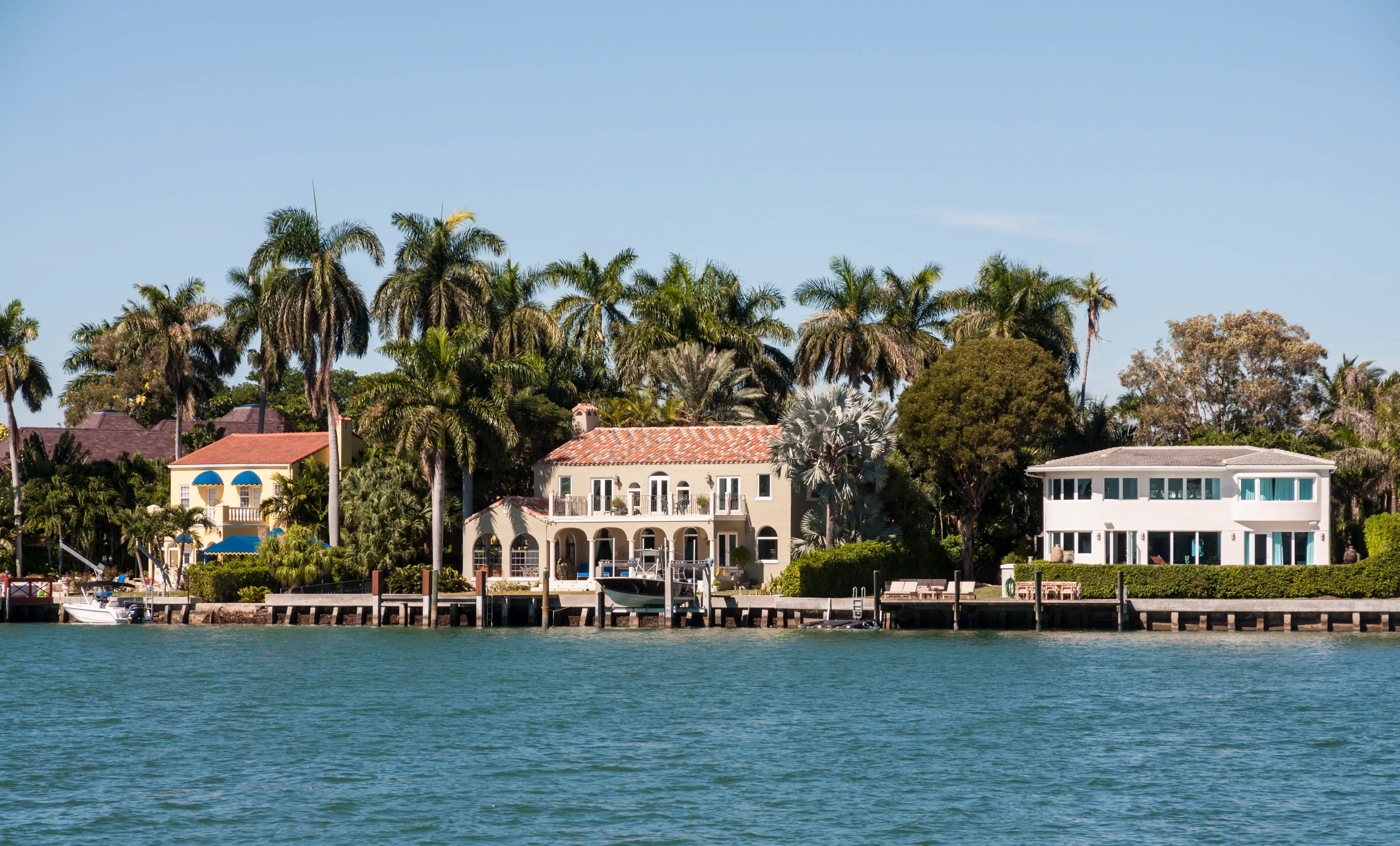 Luxury waterfront villas in Miami