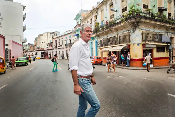 Anthony Bourdain visits Havana, Cuba on April 16, 2015.