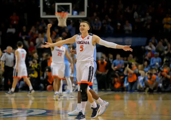 University of Virginia and North Carolina in the finals of the ACC mens basketball tournament