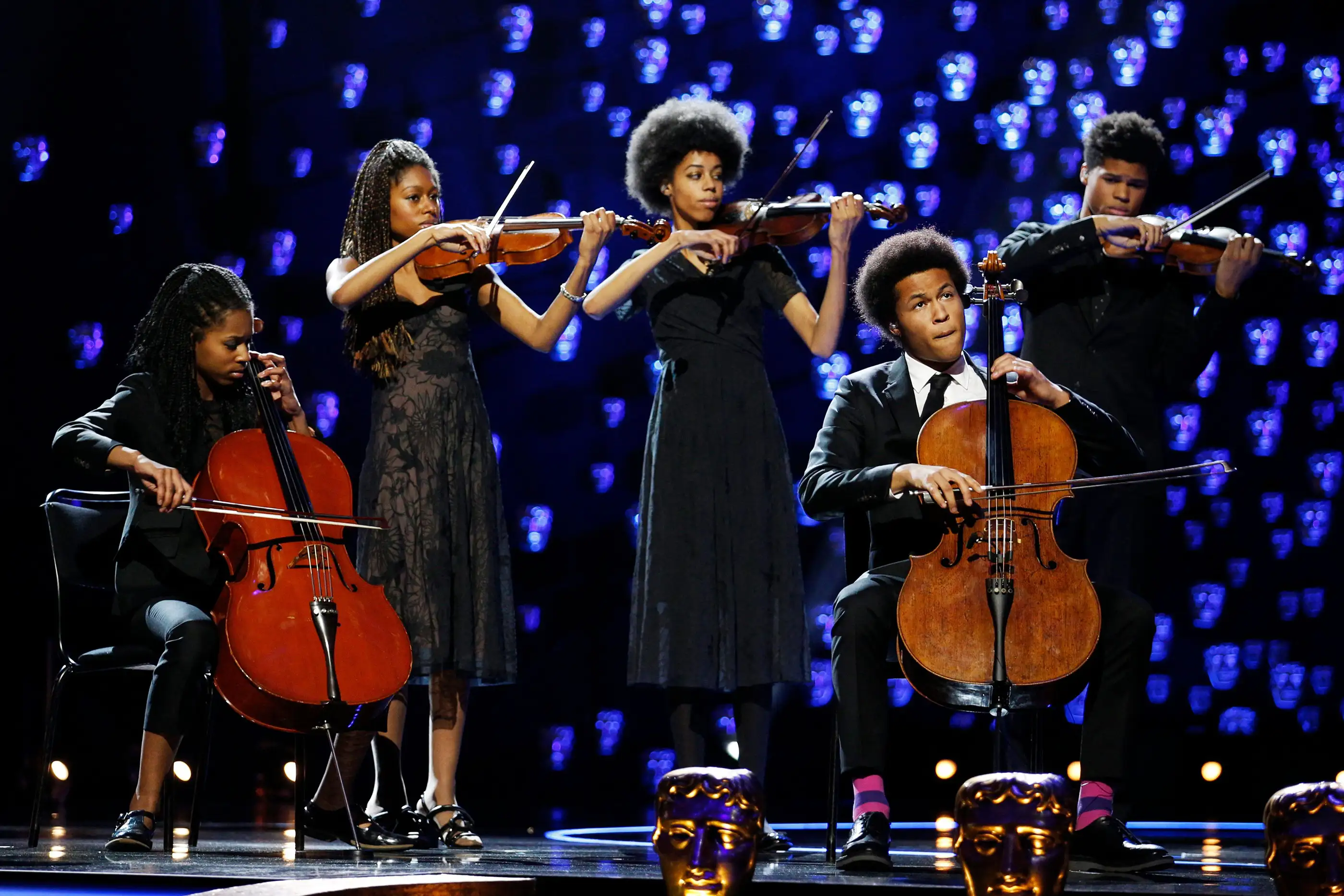 Sheku Kanneh-Mason at the 71st British Academy Film Awards, Show, Royal Albert Hall, London, UK, February 18, 2018.