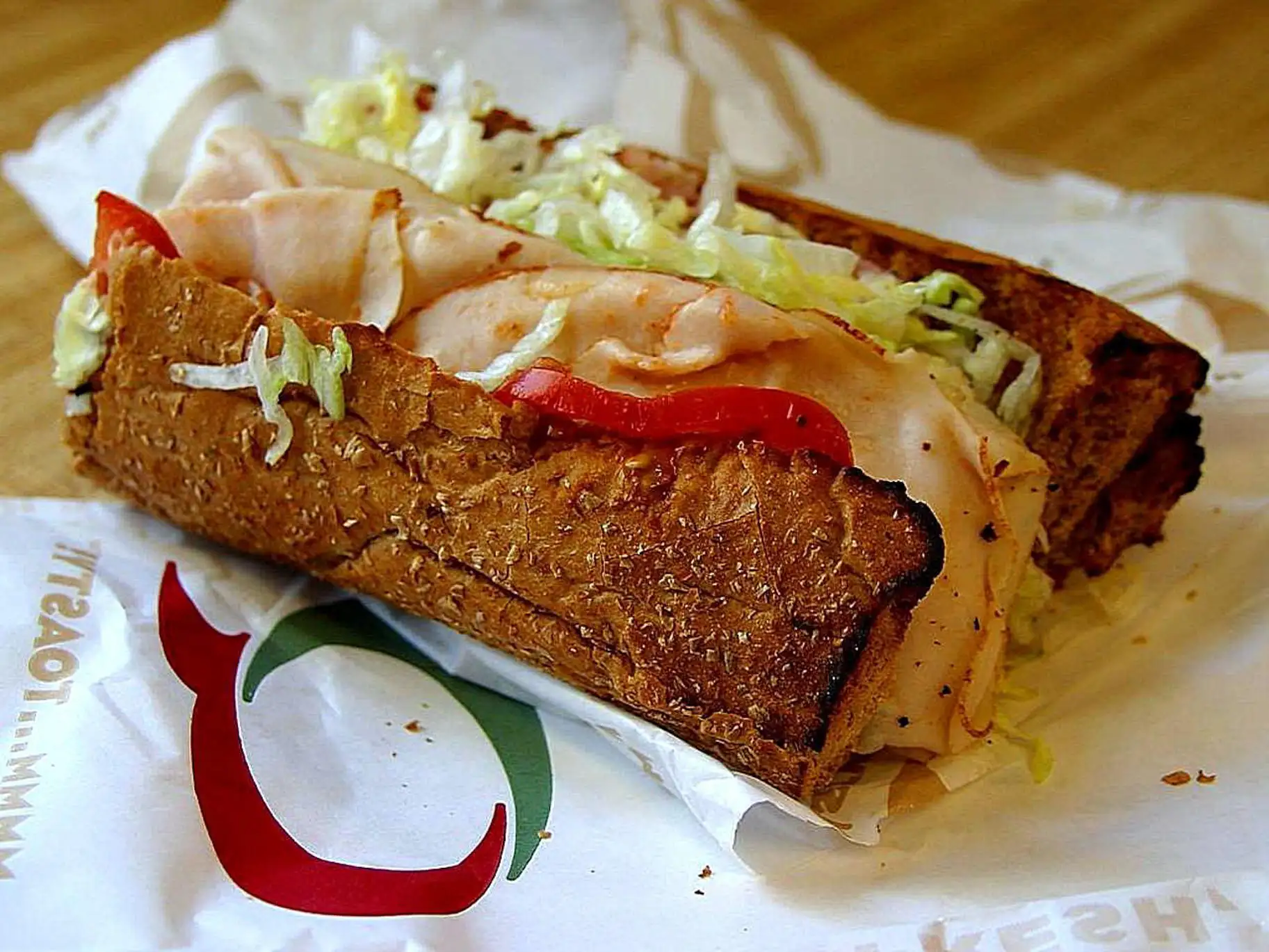 Quiznos sub sandwich