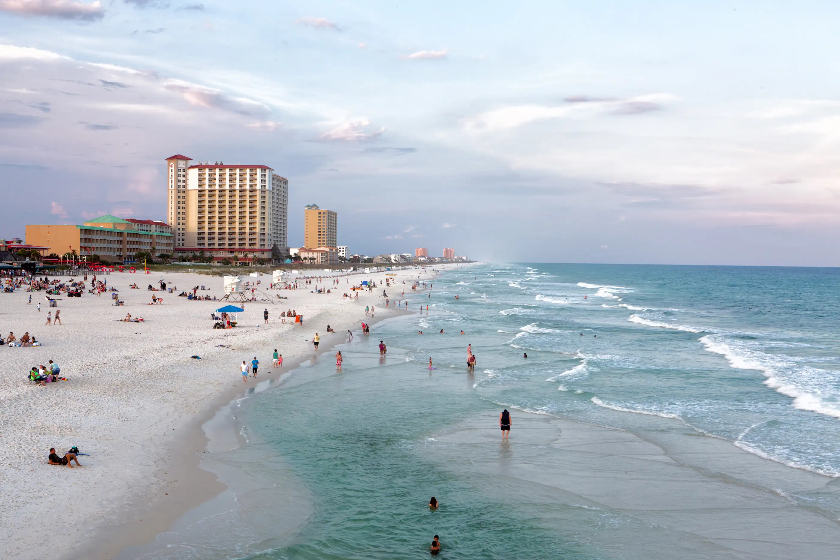 sunset on Pensacola beach