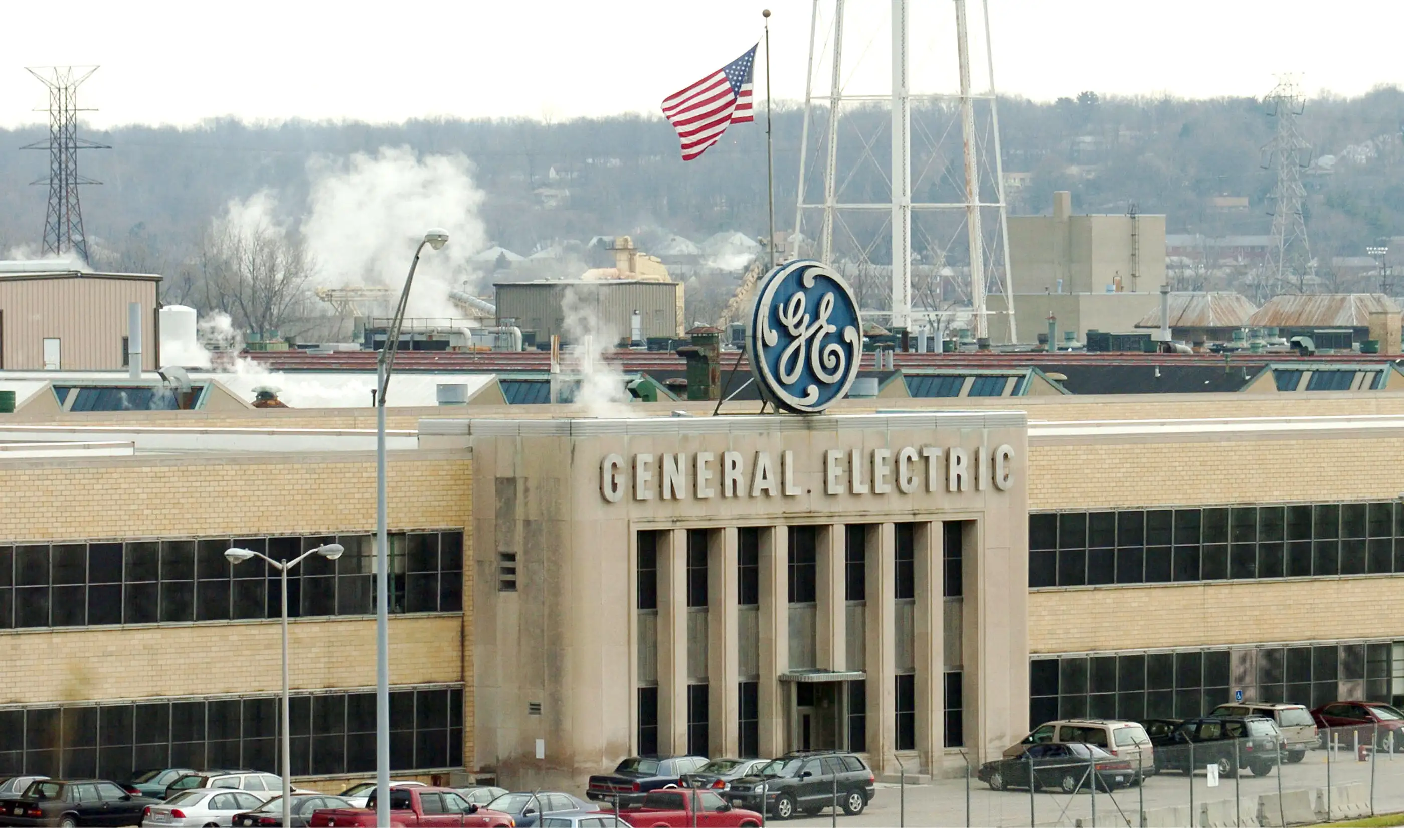 An exterior view of the General Electric Jet Engine Plant is shown December 8, 2003 in Cincinnati, Ohio.