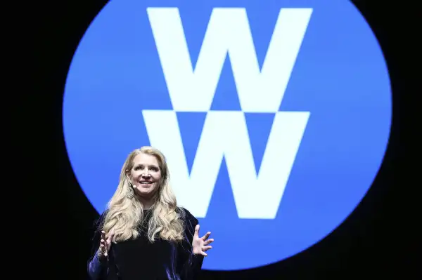 Weight Watchers President and Chief Executive Officer Mindy Grossman unveils the new company purpose: to inspire healthy habits for real life - for people, families, communities, the world - for everyone - at a global employee event at, at Alice Tully Hall, Lincoln Center in New York Weight Watchers Feb 7th Employee Event, New York, February 7, 2018.