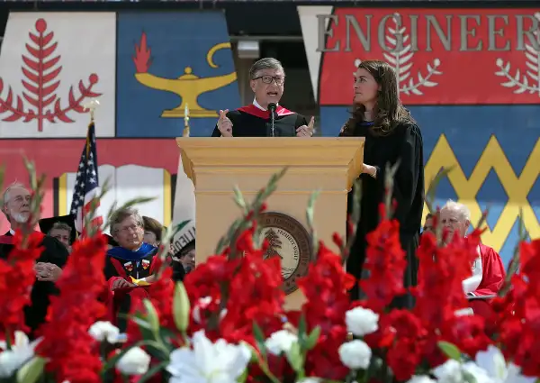 Bill And Melinda Gates Give Commencement Address At Stanford University